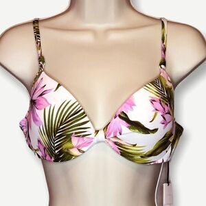 NWT SHADE & SHORE 36B Bikini Halter Top